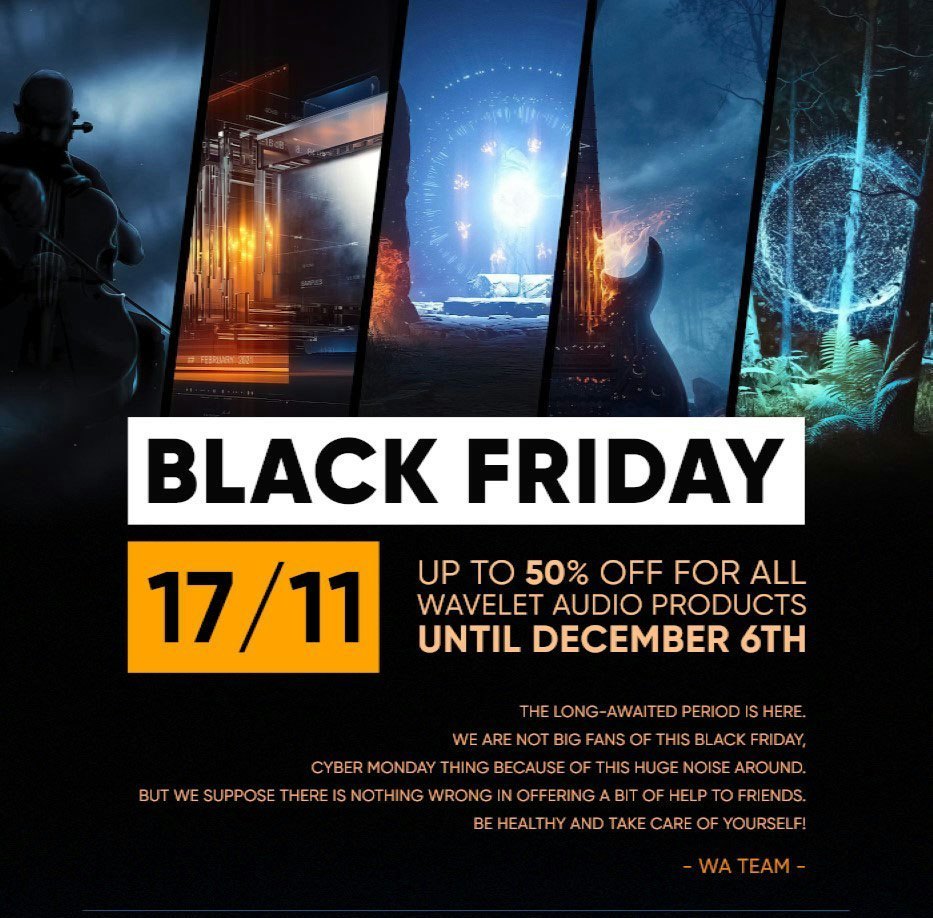 [セール] Wavelet Audioが最大50オフの「Black Friday Sale」を実施中 Nice Disport